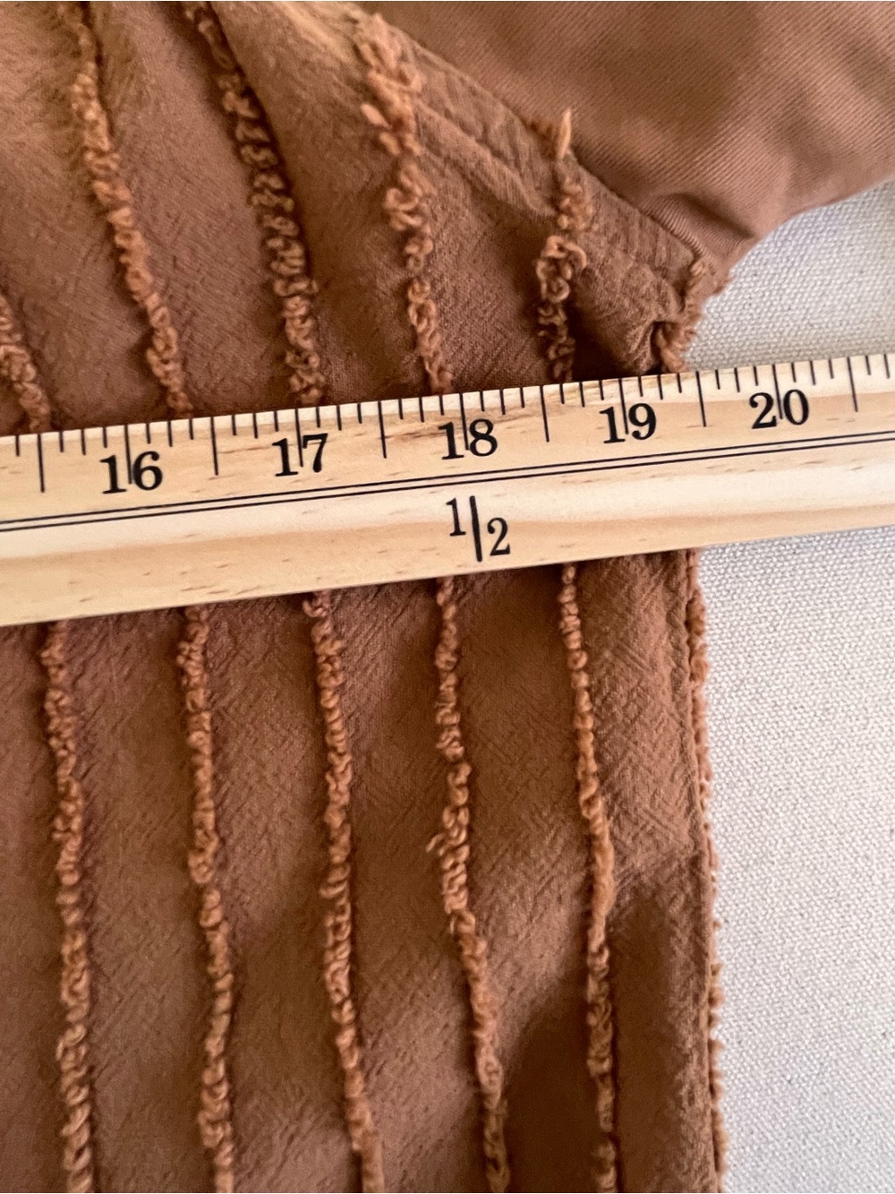 Textured Button-Front Jean Jacket in Rust - Picture 6 of 10